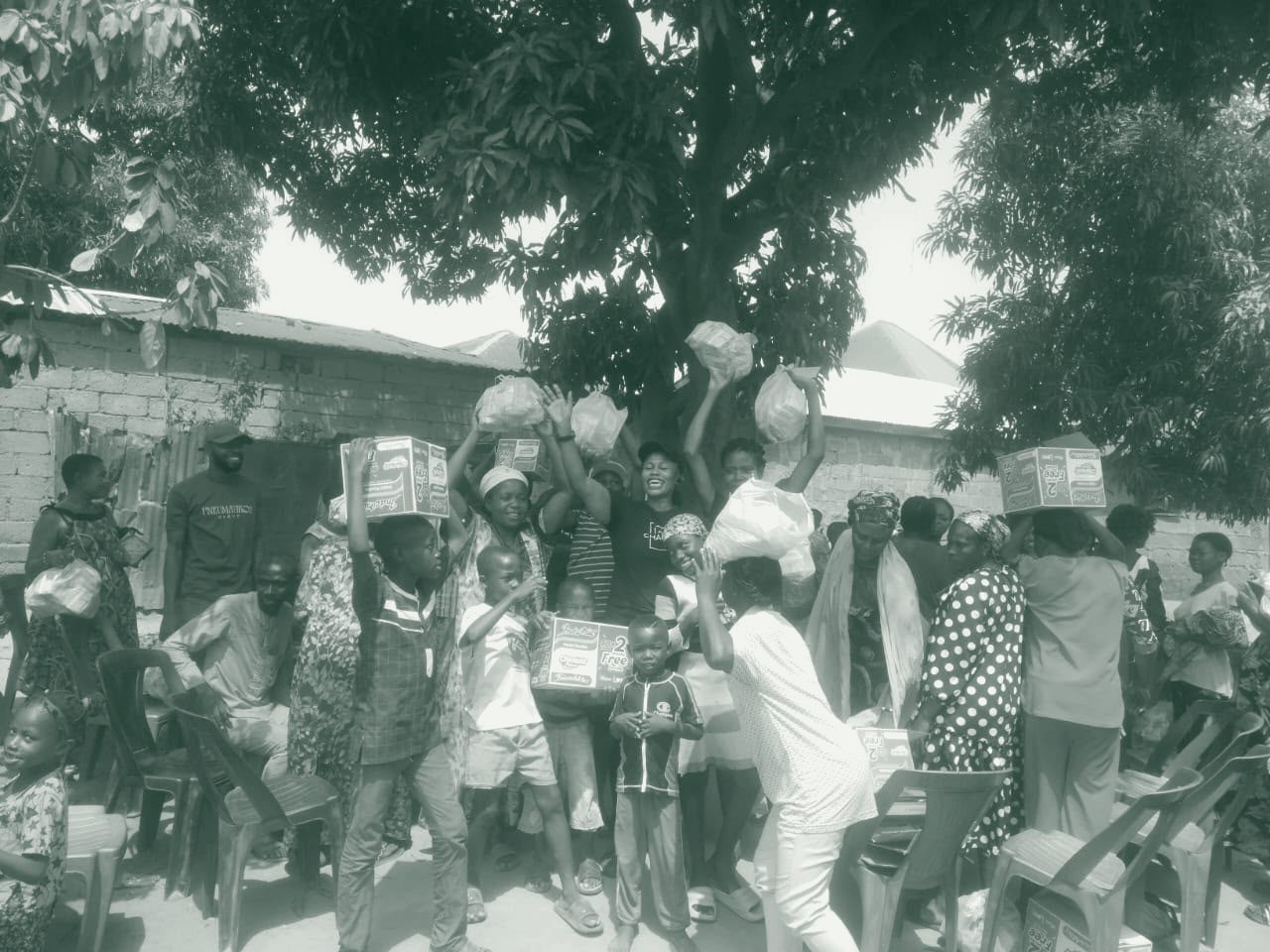 Photograph from a Fisho Initiative feeding outreach.
