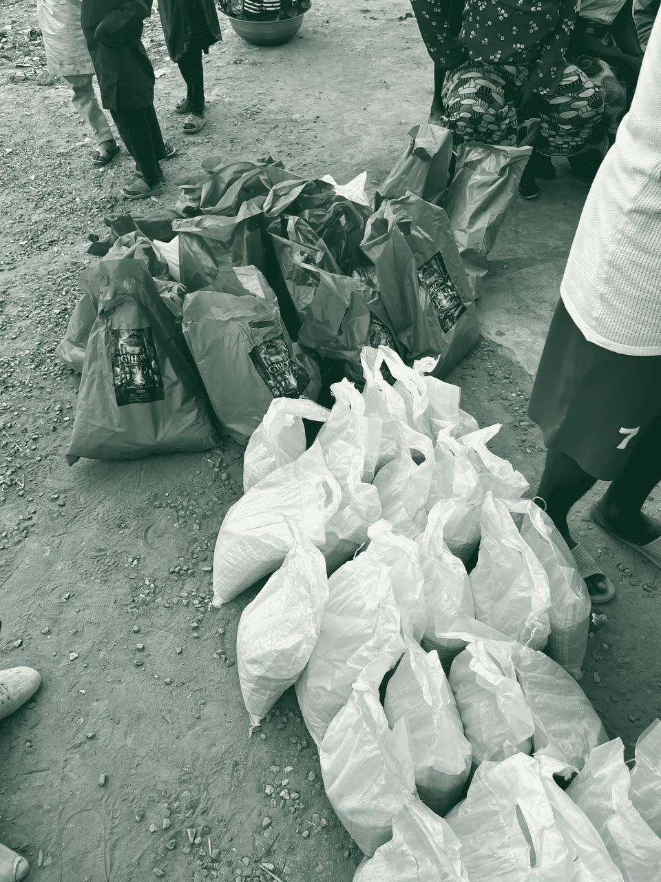 Photograph from a Fisho Initiative feeding outreach.